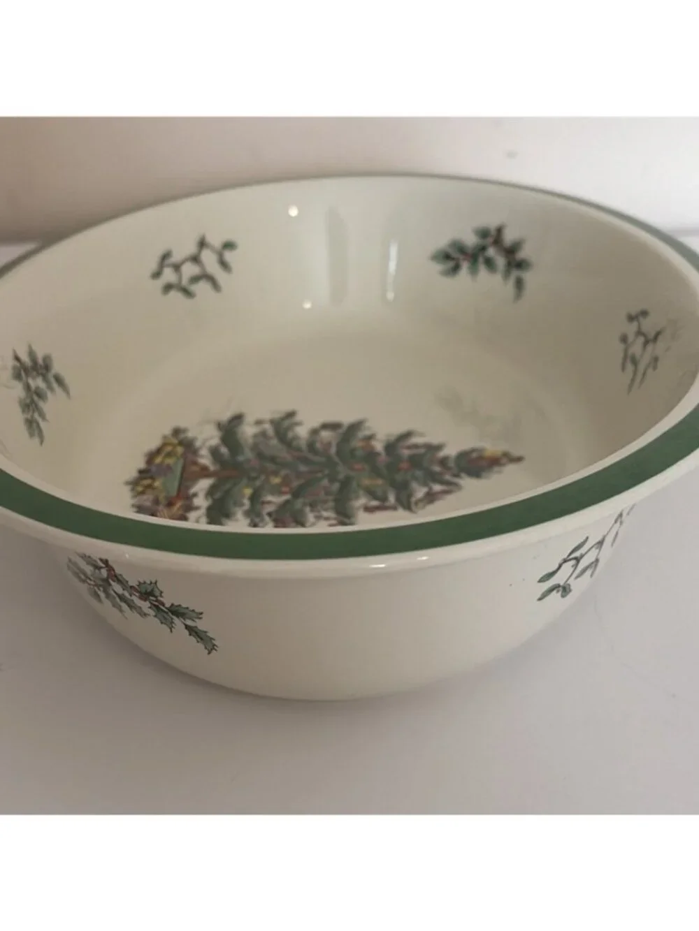 VTG Spode Christmas Tree Imperial Cookware Casserole Dish Bowl Oven to Table